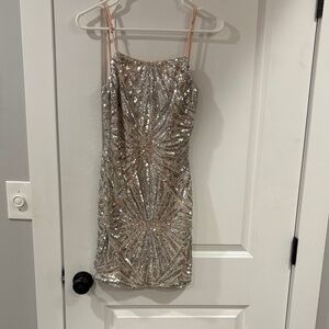Lulu's Sparkling Sequin Mini Dress